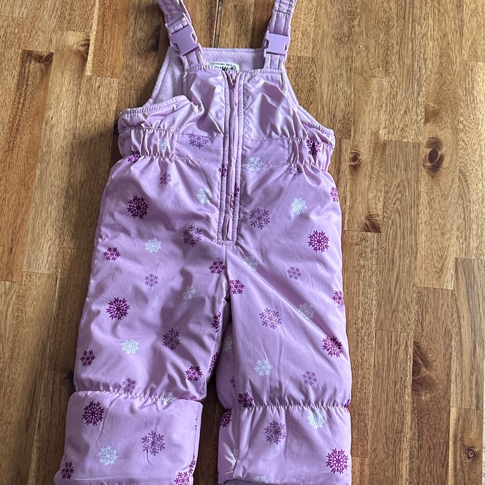 OshKosh B'gosh Lavender Snowflake Overalls